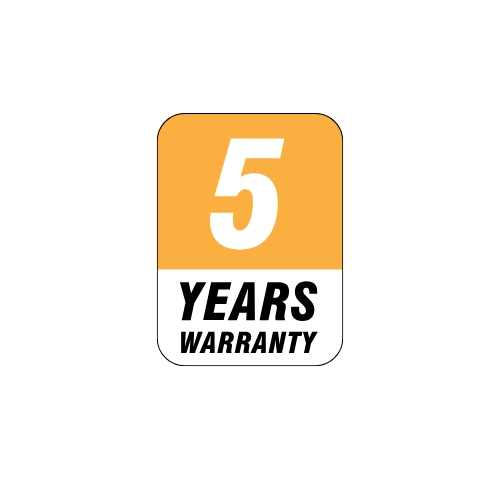 5 years Warranty Yellow 5 years Warranty Yellow